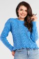 Sweter A446 blue-8 9653  | 818-Blue-ONE-SIZE