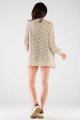 Sweter A447 beige-5 9655  | 820-Beige-ONE-SIZE