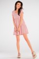 Sukienka M244 powder pink-6 9661  | 823-Powder pink-S