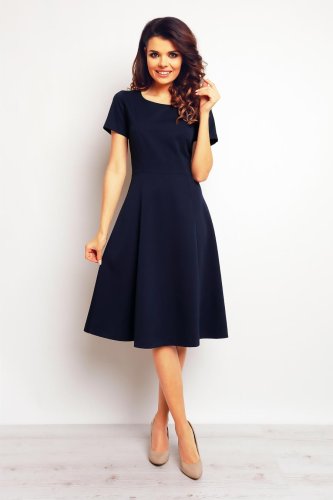 Sukienka Wizytowa Granatowa M095