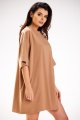 Sukienka M252 beige-6 9699  | 837-Beige-ONE-SIZE