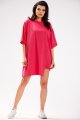 Sukienka M252 fuchsia-1 9701  | 837-Fuchsia-ONE-SIZE