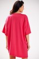 Sukienka M252 fuchsia-4 9701  | 837-Fuchsia-ONE-SIZE