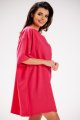 Sukienka M252 fuchsia-5 9701  | 837-Fuchsia-ONE-SIZE
