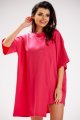 Sukienka M252 fuchsia-8 9701  | 837-Fuchsia-ONE-SIZE