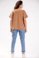 Bluzka M254 beige-3 9703  | 839-Beige-ONE-SIZE