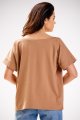 Bluzka M254 beige-4 9703  | 839-Beige-ONE-SIZE