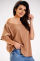 Bluzka M254 beige-5 9703  | 839-Beige-ONE-SIZE