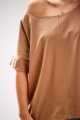 Bluzka M254 beige-7 9703  | 839-Beige-ONE-SIZE