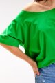 Bluzka M254 green-7 9704  | 839-Green-ONE-SIZE