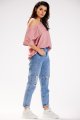 Bluzka M254 pink-2 9705  | 839-Pink-ONE-SIZE