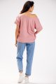 Bluzka M254 pink-3 9705  | 839-Pink-ONE-SIZE