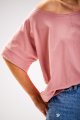 Bluzka M254 pink-7 9705  | 839-Pink-ONE-SIZE