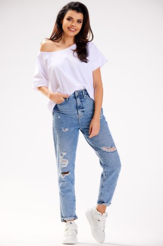 Bawełniana koszulka Biała IN254