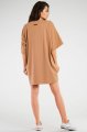 Sukienka M255 beige-3 9707  | 840-Beige-ONE-SIZE