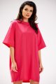 Sukienka M255 fuchsia-1 9709  | 840-Fuchsia-ONE-SIZE