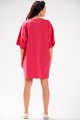 Sukienka M255 fuchsia-4 9709  | 840-Fuchsia-ONE-SIZE