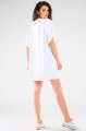 Sukienka M255 white-3 9711  | 840-White-ONE-SIZE