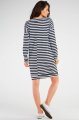 Sukienka M257 black stripes-3 9715  | 842-Black Stripes-SM