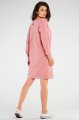 Sukienka M257 pink-1 9716  | 842-Pink-SM