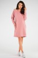 Sukienka M257 pink-2 9716  | 842-Pink-SM