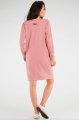 Sukienka M257 pink-3 9716  | 842-Pink-SM