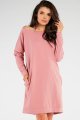 Sukienka M257 pink-4 9716  | 842-Pink-SM