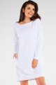 Sukienka M257 white-4 9717  | 842-White-SM