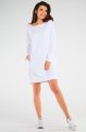 Sukienka M257 white-5 9717  | 842-White-SM