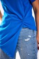 Bluzka M268 blue-8 9719  | 853-Blue-SM