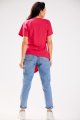 Bluzka M268 fuchsia-3 9720  | 853-Fuchsia-SM