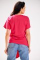 Bluzka M268 fuchsia-4 9720  | 853-Fuchsia-SM