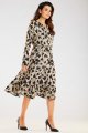 Sukienka A468 beige-black hearts-2 9754  | 900-Beige-Black hearts-S