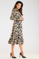 Sukienka A468 beige-black hearts-4 9754  | 900-Beige-Black hearts-S