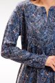 Sukienka A468 navy pattern-4 9757  | 900-Navy pattern-M