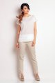 Bluzka A143 ecru-2 9762  | 912-Ecru-S