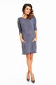 Sukienka A133 graphite-3 9766  | 914-Graphite-SM