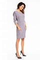 Sukienka A133 gray-4 9767  | 914-Gray-SM