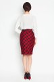Spódnica A107 red-1 9772  | 918-Red-S
