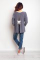 Bluzka M087 gray-3 9777  | 920-Gray-SM
