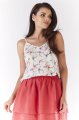 Bluzka A177 ecru birds-2 9792  | 937-Ecru Birds-S