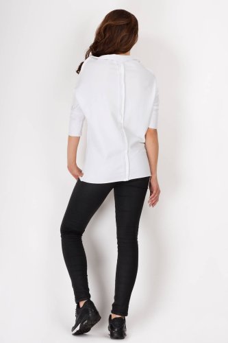 Bawełniana sportowa bluza Biała AW091