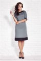 Sukienka A077 blue-black-1 9806  | 944-Blue-Black-S