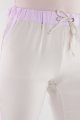 Spodnie A496 beige-violet-4 9840  | 1031-Beige-Violet-S