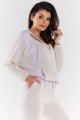 Spodnie A496 beige-violet-8 9840  | 1031-Beige-Violet-S