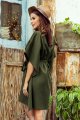 287-13 SOFIA Sukienka motyl - KHAKI-4 9963