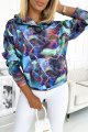 390-1 Bluza kangurka z kapturem - niebieski marmur-4 10062