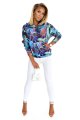 390-1 Bluza kangurka z kapturem - niebieski marmur-6 10062