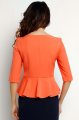 eleganckie, bluzki, baskinki, sklep, online, koralowe, m075