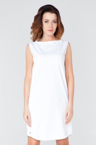 Elegancka Sukienka Biała T118